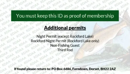 Membership card back